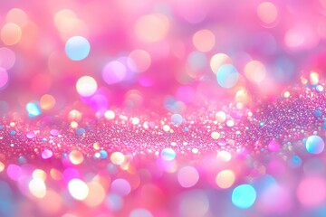 Poster - Abstract pink glitter background. Use this image for elegant presentations, feminine designs, or social media posts.