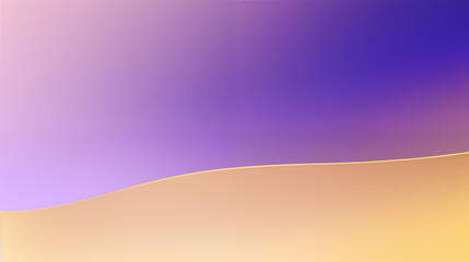 Poster - Soft Pastel Purple and Yellow Gradient Background Minimalist Design