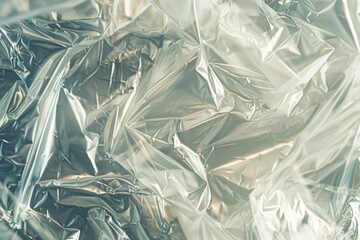 Aufkleber - A close-up shot of a bunch of shiny silver foil, ideal for use in food photography or as a background element