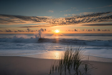 Sticker - Beautiful sunrise Cape Hatteras National Seashore