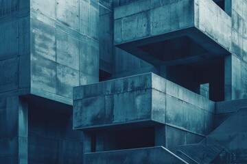 Poster - A tall skyscraper with numerous balconies, suitable for urban landscape or architecture-related designs
