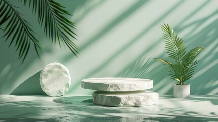 Poster - A houseplant sits in its decorative container on a surface, perfect for home decor or office use