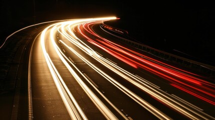 Canvas Print - Night Traffic Lights