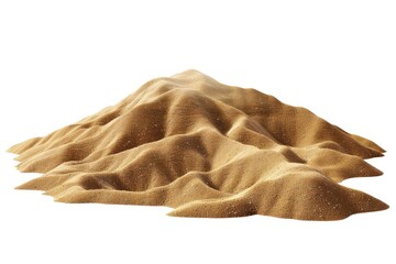 Poster - A pile of sand sits on top of a white surface, waiting to be used or transported