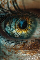 Poster - A detailed view of an individual's eye with distinct features
