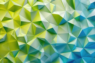 Poster - A close-up shot of a green and blue background, perfect for use in designs or presentations