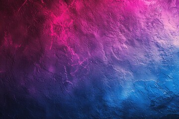 Poster - A blue and pink colored wall with a black background, suitable for use in interior design or creative projects