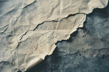 Poster - A close-up shot of a piece of paper on a table, suitable for use in educational or office settings