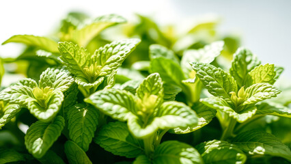 Poster - Fresh Green Mint Leaves