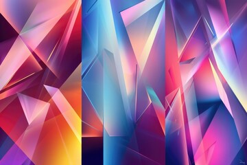 Poster - A collection of three distinct colorful backgrounds for creative projects
