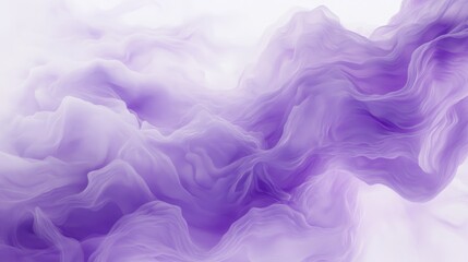 Canvas Print - Dreamlike abstract clouds in lavender gradient create serene ethereal atmosphere 