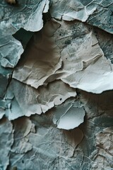 Aufkleber - Peeling paint on a worn-out wall, ideal for use in interior design or architectural photography projects