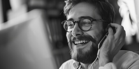 Poster - A person conversing on their mobile device