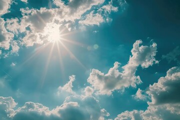 Aufkleber - A sunny ray breaks through cloudy skies