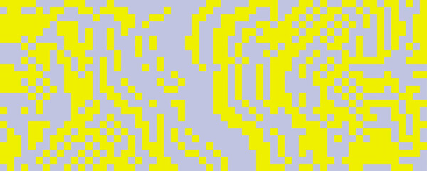 Poster - Pixelated neon random texture. Yellow and grey dithered background. Digitalized warped stripes for banner, poster, flyer, brochure, booklet, leaflet. Vector rasterized squiggle overlay wallpaper