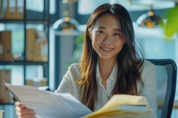 Poster - A person enjoying a good read, perfect for depicting leisure time or educational pursuits