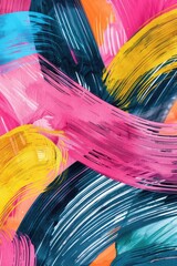 Poster - A detailed look at a vibrant artwork on a wall, perfect for highlighting creativity and artistic expression