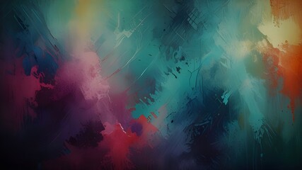 Canvas Print - abstract painting background or texture Generative AI