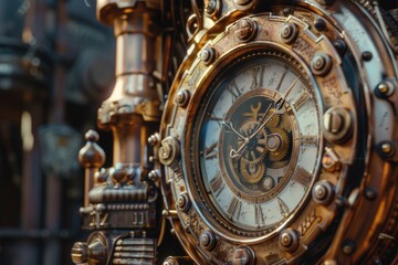 Aufkleber - Close-up view of a clock face on the side of a building