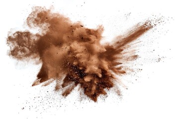 Poster - A dusty cloud on a clean white background