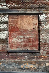 Poster - A fire hydrant sits in front of a brick wall, possibly in an urban setting
