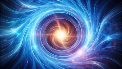 Wall Mural - Artistic depiction of a glowing energy vortex , abstract, light, vibrant, swirl, power, dynamic, mystical, cosmic