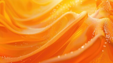 Poster - A detailed view of a bright yellow flower with tiny water droplets on its petals, suitable for use in nature or beauty related content