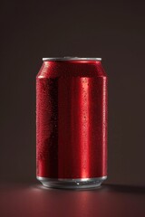 Poster - A can of soda sitting on a table, often used as a prop or decorative item