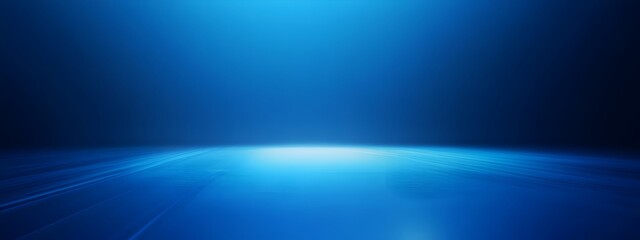 Poster - Serene Abstract Blue Gradient Background with Empty Space for Minimalist Designs