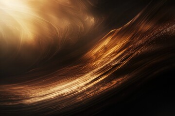 Poster - A blurry image of a wave of light, great for backgrounds or abstract concepts