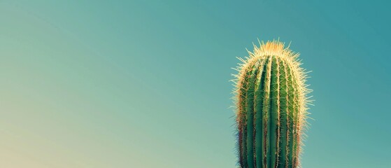 photography of cactus in a desert with a clear blue sky