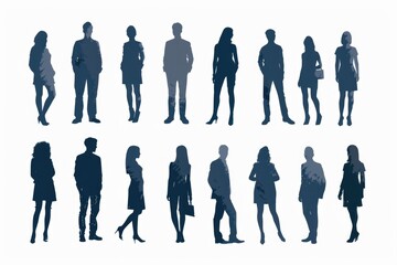 Poster - A group of people standing together, perfect for representing teamwork, friendship or family