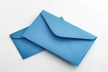 Aufkleber - A pair of blue envelopes stacked on top of each other