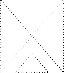 Aufkleber - Dotted square shapes. Graphic elements