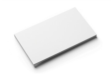 Poster - A blank business card on a white surface
