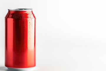 Poster - A can of soda sitting on a clean and minimalist white surface
