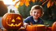 © ❤  Nancy ❤  - pumpkin, halloween, child, autumn, fall, orange, baby, boy, fun, kid, holiday, woman, thanksgiving, vegetable, childhood, season, harvest, seasonal, october, people, children, smiling, patch, toddler,