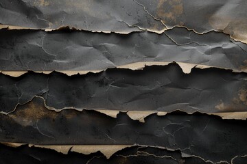 Canvas Print - Close-up view of peeling paint on a piece of paper, highlighting the texture and wear