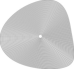 Aufkleber - Circle with lines created blend. Technology style