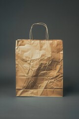 Poster - A simple brown paper bag sits atop a table, ready for use or storage