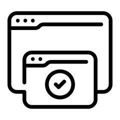 Sticker - webpage line icon