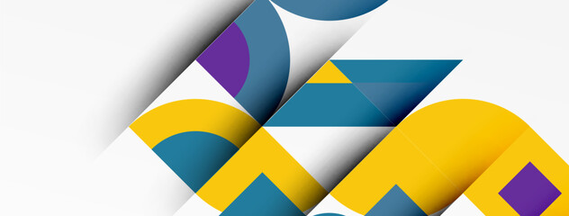 Poster - Modern geometrical abstract background - circles. Business or technology presentation design