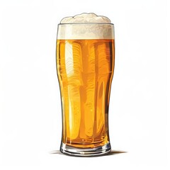 the AI Image Generator, glass of beer isolated on transparent background