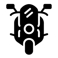 Sticker - motorbike Solid icon