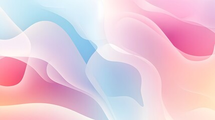 Poster - Elegant and modern pastel gradient abstract background featuring soft flowing curved shapes and lines  This versatile is perfect for use in presentation slides website designs digital banners
