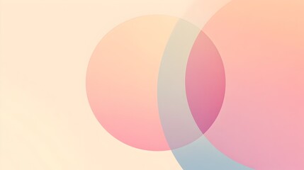 Poster - Pastel Minimal Background with Soft Gradient Featuring Clean Central Area for Versatile Content Display or Placement