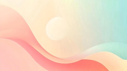 Poster - Pastel minimal background with soft gradient patterns in a clean contemporary design  This versatile image is perfect for use in various layouts designs and digital applications such as websites