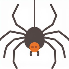 Wall Mural - halloween spider illustration isolated on white