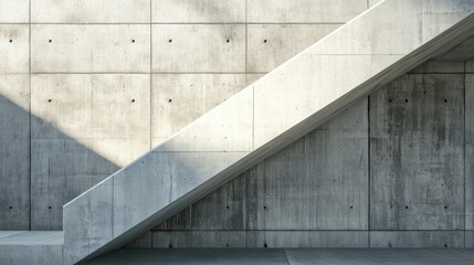 Poster - Abstract concrete background with 3D rendering of architectural design