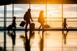 © SUPHANSA - A family at the airport, ready to board their flight with travel insurance documents in hand, capturing the assurance and preparation needed for a worry-free vacation